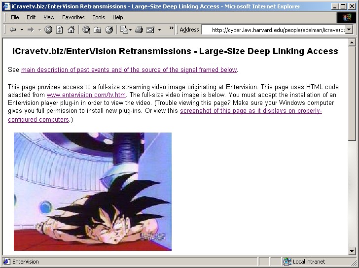 Entervision continues to retransmit the Cartoon Network - July 10, 2002