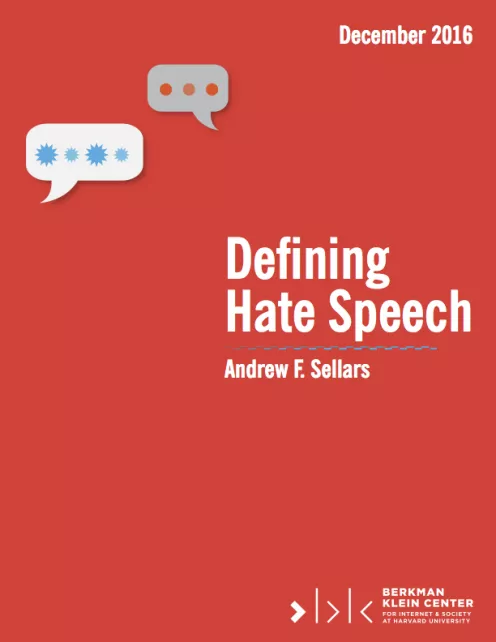 Harmful Speech Online | Berkman Klein Center