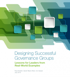 Designing Successful Governance Groups
