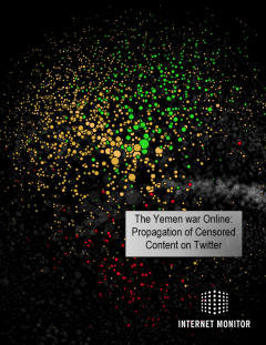 The Yemen War Online: Propagation of Censored Content on Twitter