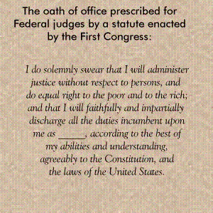 Oath of office -- Federal judges