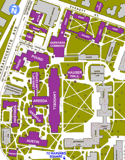 Harvard Law Campus Map