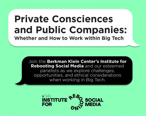 Private Consciences and Public Companies: Whether and How to Work within Big Tech