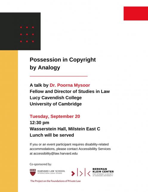 Possession in Copyright by Analogy