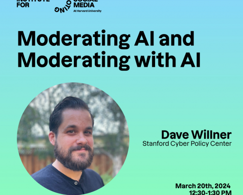 Moderating AI and Moderating with AI