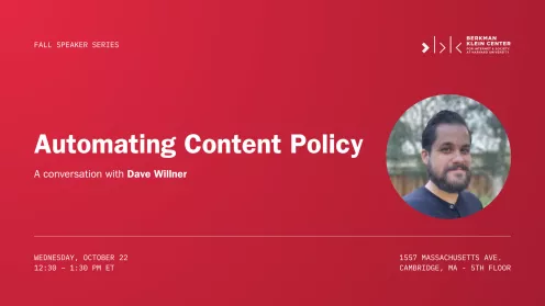 Automating Content Policy