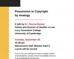 Possession in Copyright by Analogy