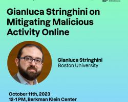 Gianluca Stringhini on Mitigating Malicious Activity Online