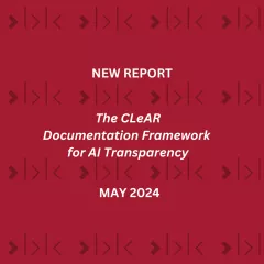 New Report: Framework for AI Transparency
