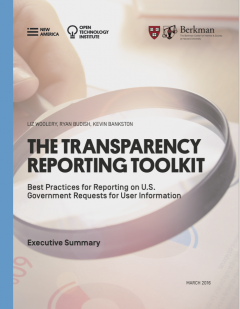 New Report Curates Best Practices in Transparency Reporting 