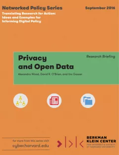 Privacy and Open Data Research Briefing