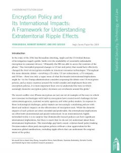 Encryption Policy And Its International Impacts: A Framework For Understanding Extraterritorial Ripple Effects
