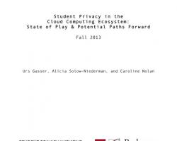 Student Privacy in the Cloud Computing Ecosystem
