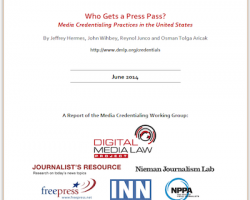 Who Gets a Press Pass?