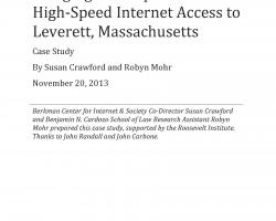 Bringing Municipal High-Speed Internet Access to Leverett, Massachusetts